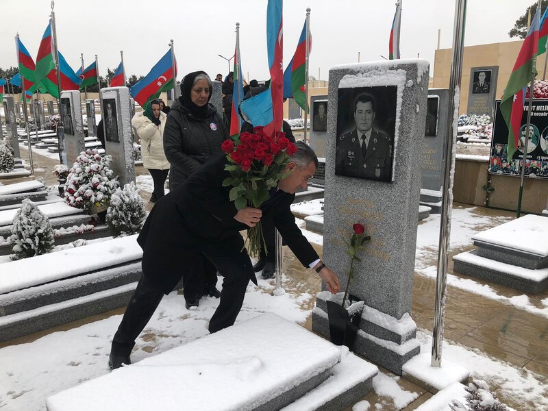 Abşeronda şəhid Vüqar Eyvazov 35-ci doğum günündə yad edilib - FOTOLAR