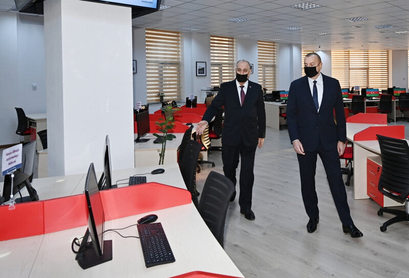 Prezident AZƏRTAC-ın yeni binası ilə tanış oldu - FOTOLAR