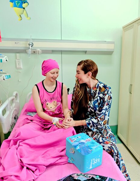 Leyla və Arzu Əliyevalar Milli Onkologiya Mərkəzində - FOTOLAR