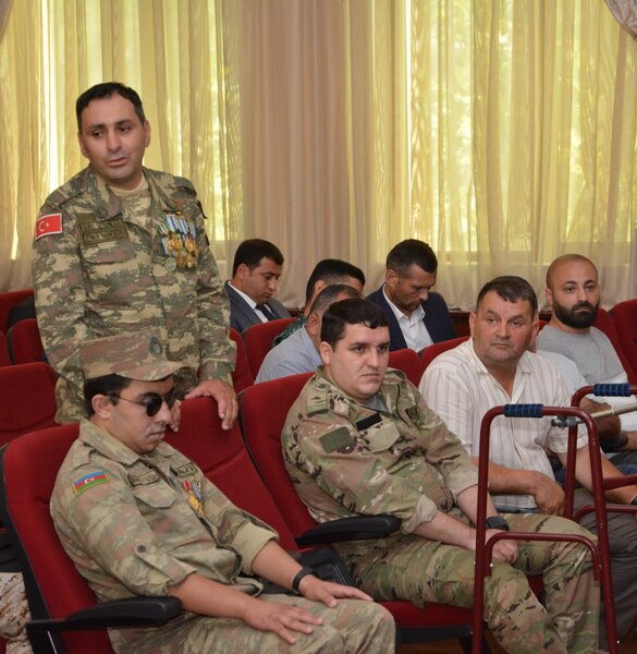 Abşeron rayonunda yaşayan şəhid ailələri və qazilərlə növbəti görüş keçirildi - FOTOLAR
