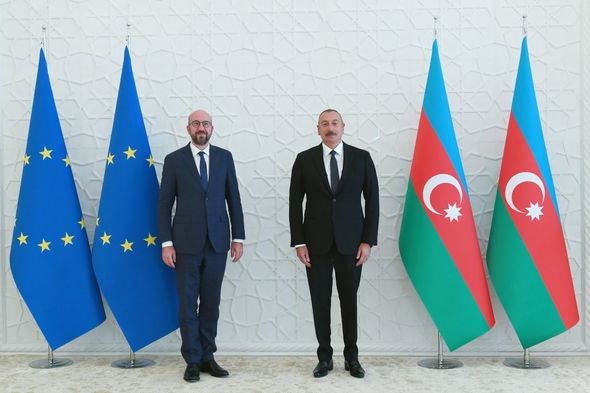 İlham Əliyev və Şarl Mişel birgə işçi nahar ediblər - FOTO