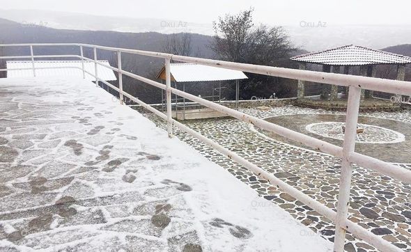 Şamaxıya qar yağdı - FOTO