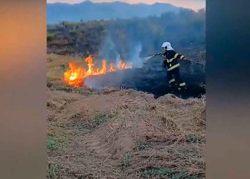 Zəngilanda yanğın oldu