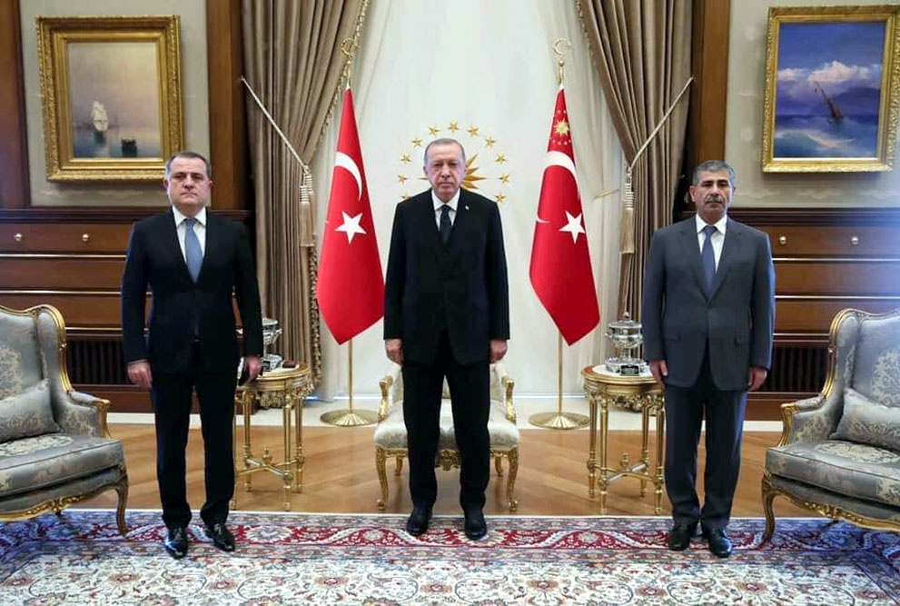 Türkiyə Prezidenti Ceyhun Bayramovu və Zakir Həsənovu qəbul etdi - VİDEO