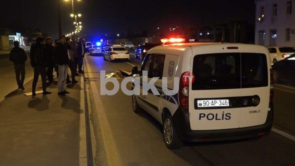 Bakıda avtomobil piyadanı vuraraq öldürüb - FOTO/VİDEO