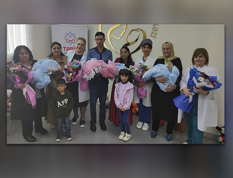 Bakıda doğulan dördəmlərin vəziyyəti açıqlandı