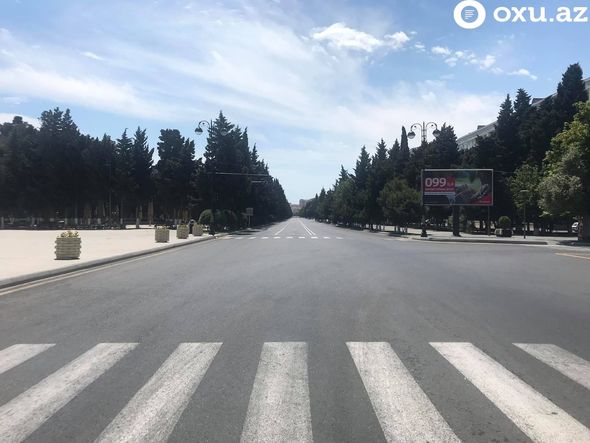 Sumqayıtda sərt karantin rejiminin ilk günü - FOTO/VİDEO