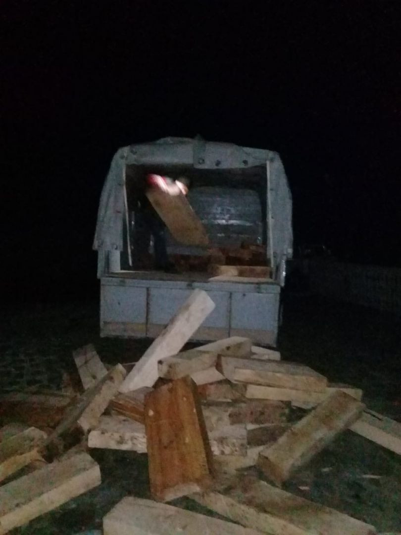 Qanunsuz yolla meşə materialı daşıyan şəxs cərimələndi