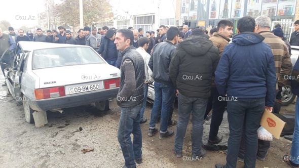 Bərdədə ağır qəza: Çox sayda yaralı var - FOTO 