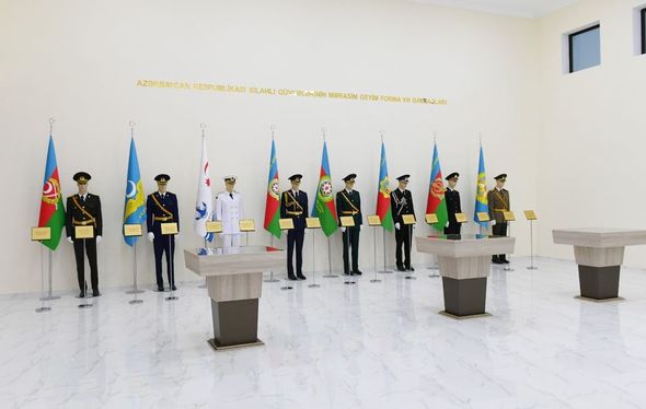 Prezident Tərtərdə Dövlət Rəmzləri Muzeyinin açılışında - YENİLƏNİB + FOTO