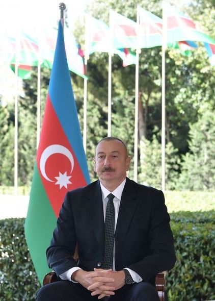 İlham Əliyev Türkiyənin "Haber Global" televiziya kanalına müsahibə verib - FOTO