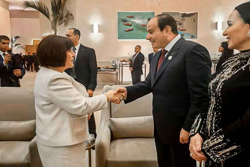 Sahibə Qafarova Böyük Misir Muzeyinin açılış mərasimində iştirak edib - FOTO