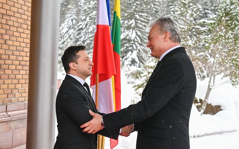 Litva Prezidenti Kiyevdə səfərdədir