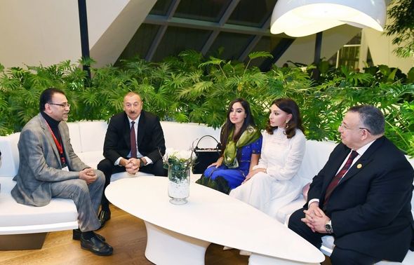 Dünya dini liderlərinin II Bakı Sammitinin iştirakçılarının şərəfinə ziyafət verilib - FOTO