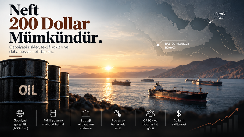 Neftin qiymətinin 200 dollara yüksəlməsi mümkündür