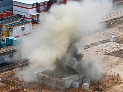 Sinqapurda İkinci Dünya Müharibəsindən qalma 100 kiloqramlıq bombanı partladıldı