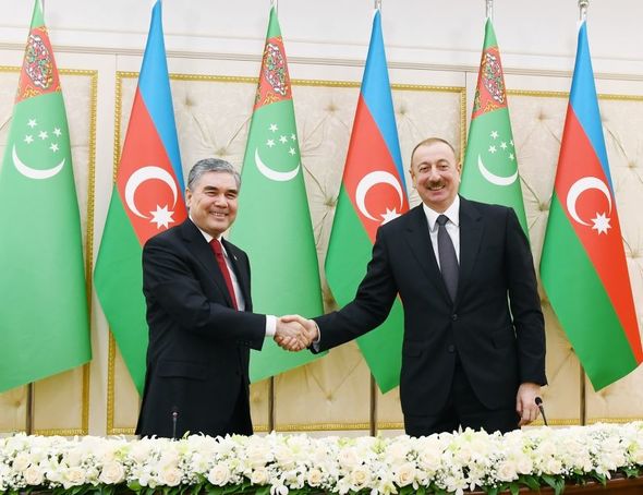 Azərbaycan və Türkmənistan prezidentləri mətbuata bəyanatlarla çıxış ediblər - YENİLƏNİB + FOTO
