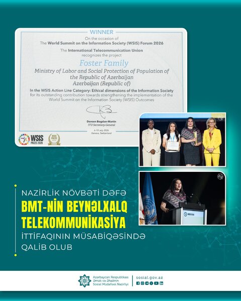 ƏƏSMN-in rəqəmsal layihəsi beynəlxalq mükafata layiq görüldü