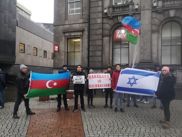 Aberdində Gəncə və Bərdə terrorunun qurbanlarına ədalət istənildi - FOTO 