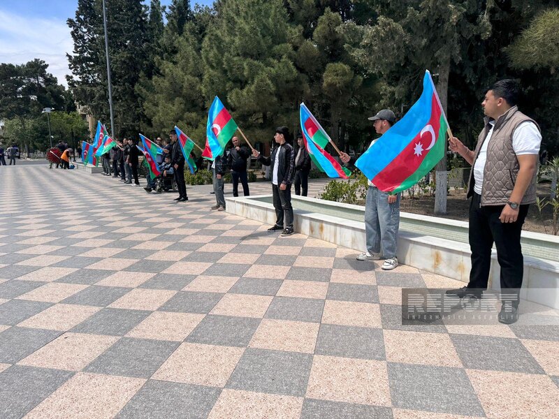 Sumqayıtda Birinci Qarabağ müharibəsinin şəhidi dəfn edildi - FOTOLAR