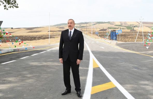 Muğanlı-İsmayıllı-Təzəkənd-Ağbulaq-Qoşakənd avtomobil yolu istifadəyə verilib - FOTO