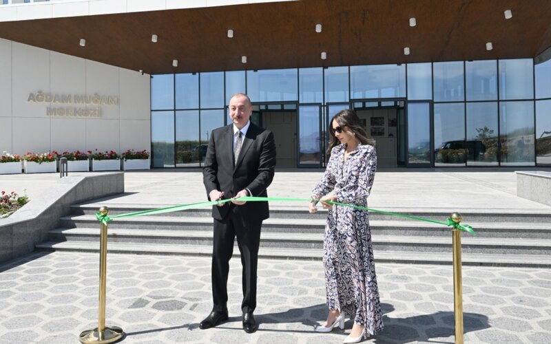Prezident və xanımı Ağdam Muğam Mərkəzinin açılışını ediblər - FOTOLAR
