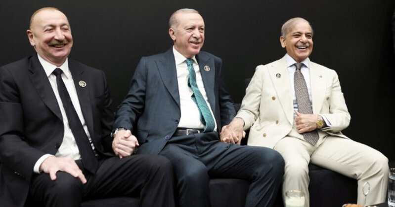 Üç liderin səmimi FOTOLARI