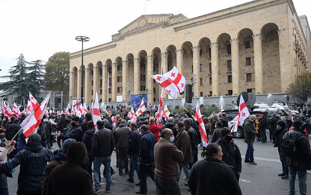 Gürcüstanda aksiya ilə əlaqədar 66 nəfər SAXLANILDI