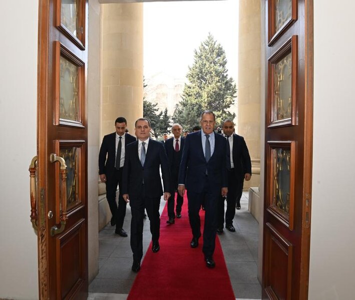 XİN Ceyhun Bayramov və Lavrovun görüşü haqda məlumat yaydı