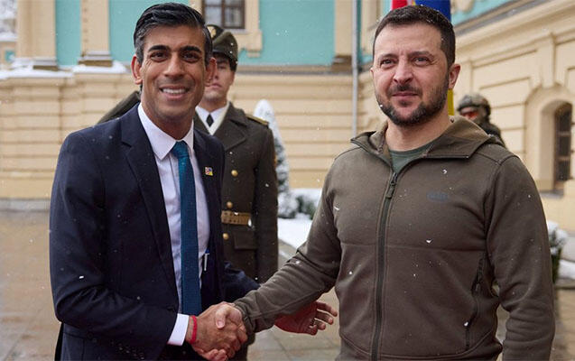 Zelenski və Sunak telefonla danışdı