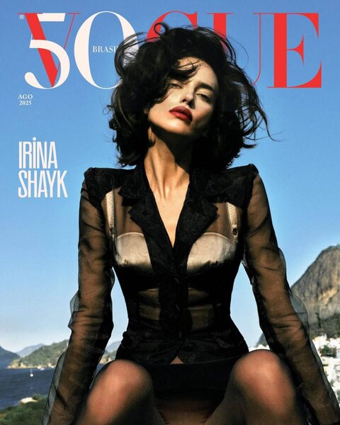İrina Şeyk 'Vogue'nin üz qabığında - FOTOLAR