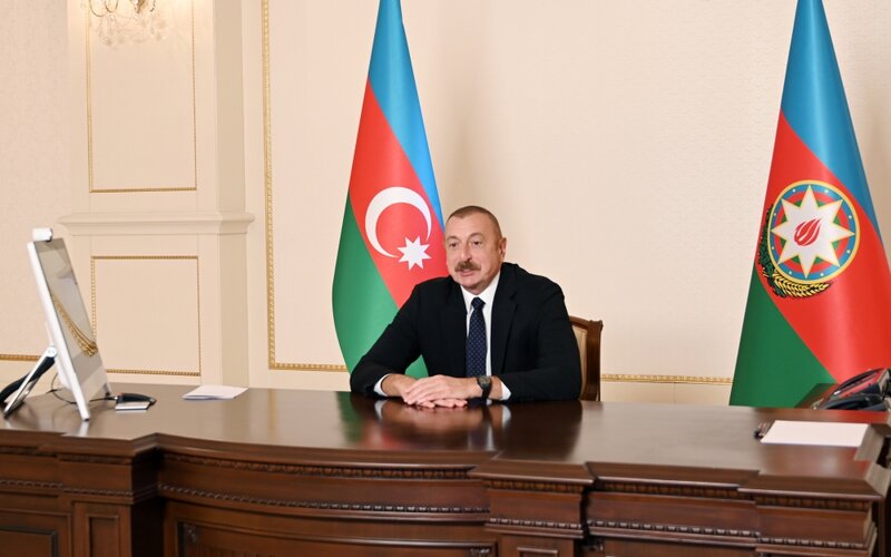 İlham Əliyev Dünya İqtisadi Forumunun prezidenti ilə görüşdü - FOTO