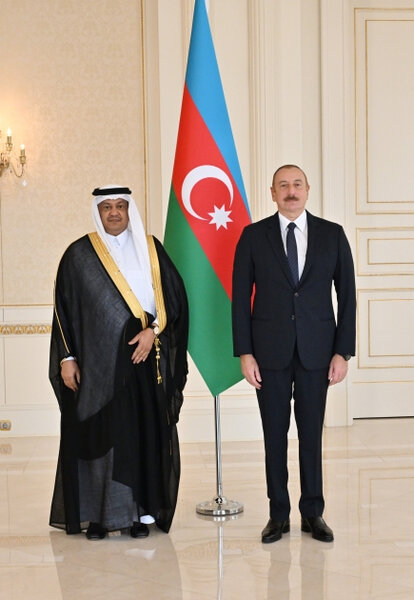 Prezident Səudiyyə Ərəbistanının yeni səfirinin etimadnaməsini qəbul etdi - FOTO