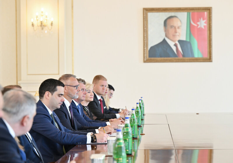 İlham Əliyev Slovakiya Milli Şurasının sədrini qəbul etdi - FOTOLAR