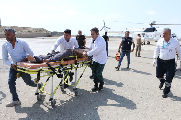 Laçında qəza: Yaralılar helikopterlə Bakıya gətiriliblər