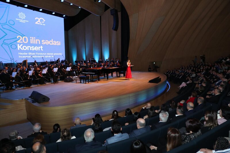 Heydər Əliyev Fondunun 20 illiyinə həsr olunan konsert keçirilib - FOTOLAR