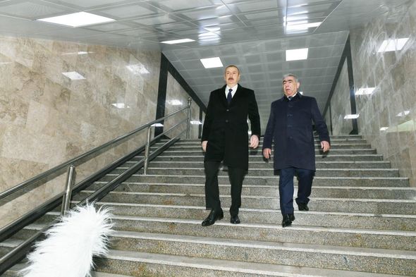 İlham Əliyev Bakıda yeraltı piyada keçidinin açılışında - YENİLƏNİB + FOTO