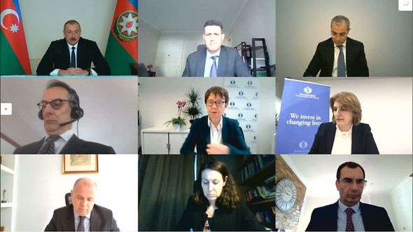 Prezident Avropa Yenidənqurma və İnkişaf Bankının prezidentini videoformatda qəbul edib - YENİLƏNİB+FOTO/VİDEO