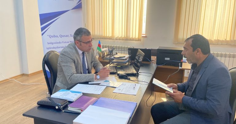 Bir qrup müharibə iştirakçısı və şəhid ailə üzvlərinə hüquqi konsultasiya xidmətləri göstərildi