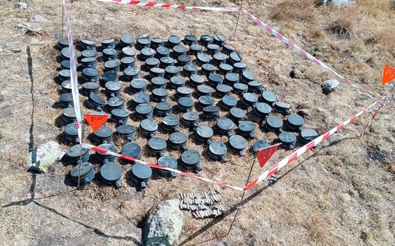 MN: 'Laçında erməni təxribatı zamanı basdırılan daha 100 mina zərərsizləşdirilib