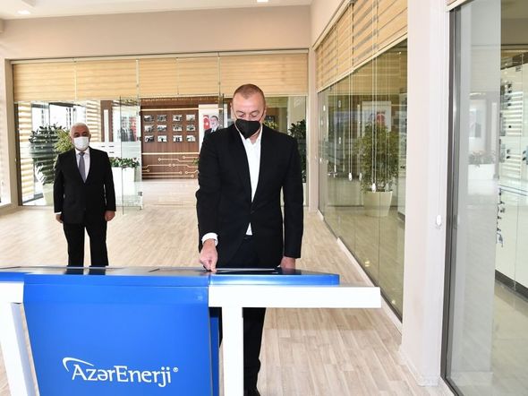 İlham Əliyev yarımstansiyaların açılışında - FOTO