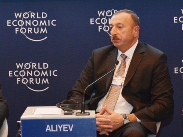 İlham Əliyevin Davosdakı çıxışı Türkiyə telekanalında - VİDEO
