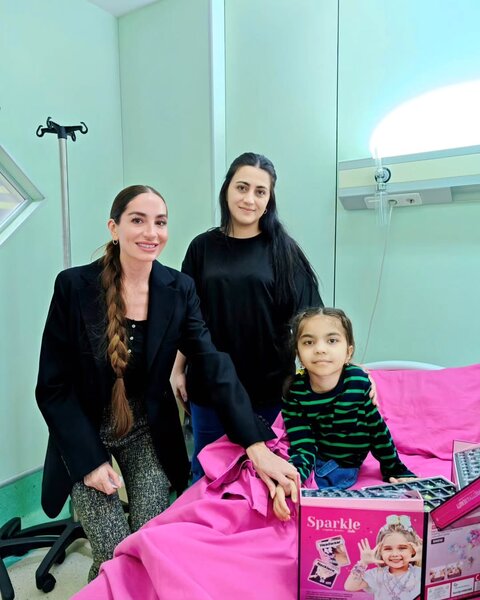 Leyla və Arzu Əliyevalar Onkologiya Mərkəzində - Fotolar