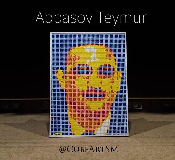 Kubik-rubiklə şəhidlərin rəsmini yaradan gənc: "Onların xatirəsinə sərgi keçirmək istərdim" - MÜSAHİBƏ + FOTO