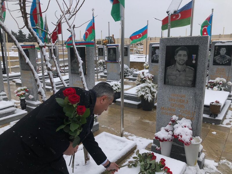 Abşeronda şəhid Vüqar Eyvazov 35-ci doğum günündə yad edilib - FOTOLAR