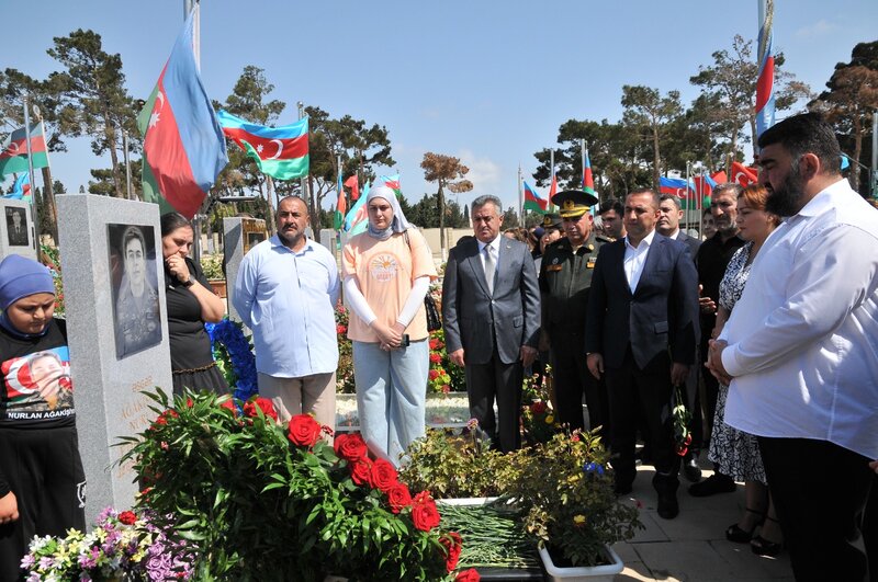 Şəhid Nurlan Ağakişiyevin 20-ci doğum günü qeyd olunub - FOTOLAR