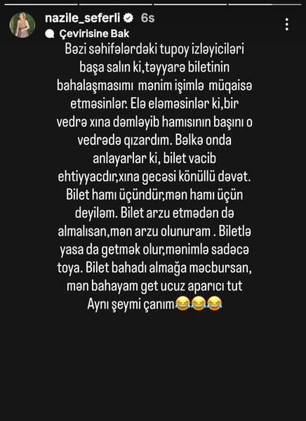 Mən bahayam, get ucuz aparıcı tut!' - Nəzilə