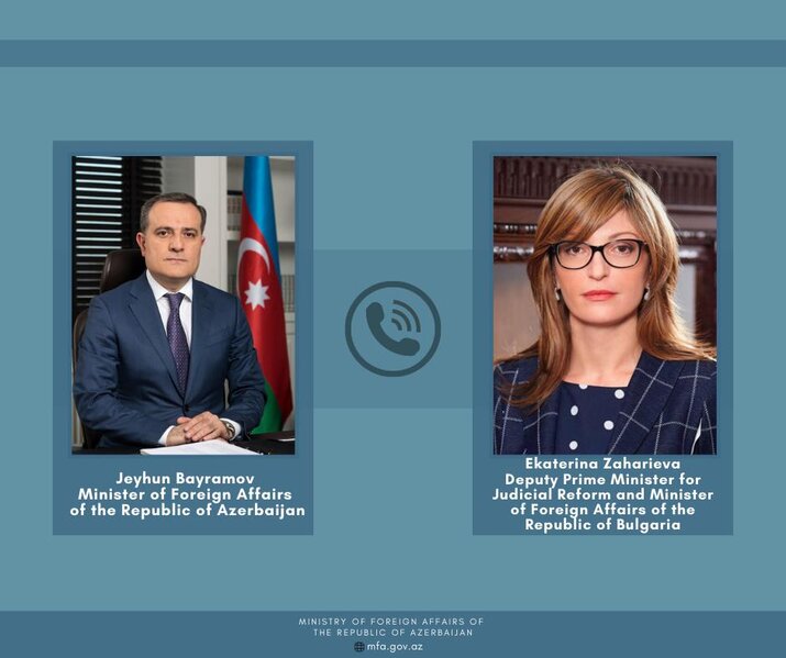 Ceyhun Bayramov və Yekaterina Zaxariyeva arasında telefon danışığı olub