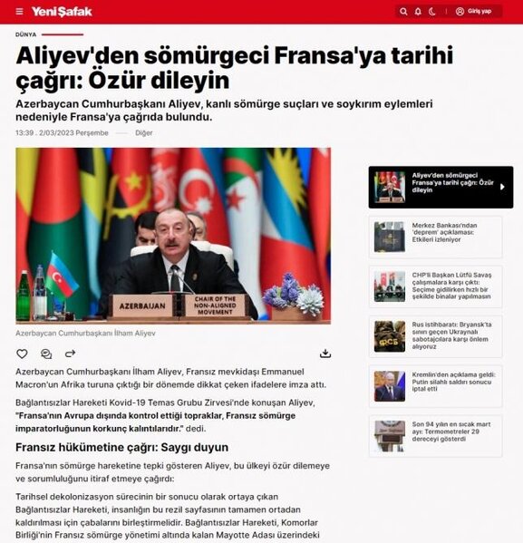 Türkiyə mətbuatı İlham Əliyevin çıxışından YAZDI - FOTO