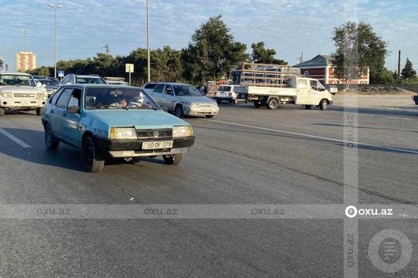 Bakı-Sumqayıt yolunda zəncirvari qəza - FOTO